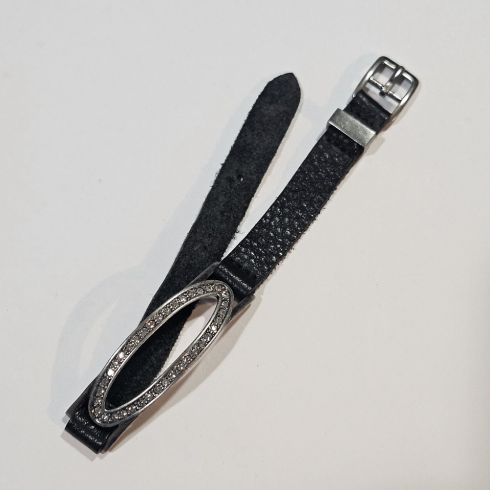 Touchstone Leather & Crystal Bracelet